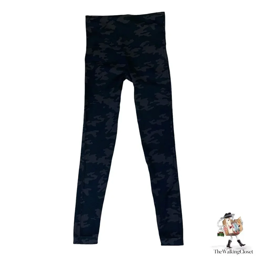 Spanx Leggings Womens M Medium High Rise Tummy Control Look At Me Now Camo